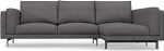 NOCKEBY 2-kohaline diivan koos parempoolse Chaise Lounge Slipcover asendamine k&auml;sitsi valmistatud, mis &uuml;hildub NOCKEBY diivaniga Chaise Longue paremal k&uuml;ljel (Crown - Dark Grey)