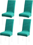 PiccoCasa Stretch Spandex s&ouml;&ouml;gitooli katted eemaldatavad pestavad hotelli jaoks Party K&ouml;&ouml;k Pulmad Teal k&otilde;rge tagasi tooli katteid