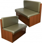 CRFATOP PU padjakatted matkaautode jaoks 2 veekindla RV istme venituskate diivanile Loveseat Chair Cover Futon kaitsja RV auto pingile 2 seljakatet ja 2 pingid rohelised