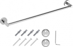 JASS Ferry Single Wall Mounted Towel Rail (600mm) Wall Mounted Bar Chrome Polish