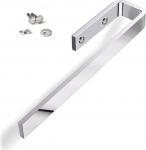 2 tk r&auml;tikuratas PELI kapi paigaldus/Alumiinium Massiv Chrome poleeritud/Pikkus: 325 mm/Laius: 65 mm/K&otilde;rgus: 30 mm/Materjali paksus: 8 mm/R&auml;tikuratas SO-Tech&reg;-st