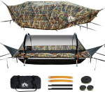 Night Cat Hammock Tent Flat Base 1 inimene koos s&auml;&auml;sev&otilde;rk veekindel kate ja t&auml;iendav ladustamise ruumi matkamine telkimine aias tagahoovis Wild