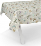 ANRO Oilcloth laudlina, vahast laudlina, pestav aialina, vetth&uuml;lgav, 220 x 140 cm, l&otilde;igatud servaga, liblikad