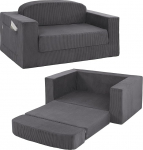 MeMoreCool kondita pilves diivan elutuppa, k&uuml;lalistetuppa ja magamistuppa, v&auml;ljat&otilde;mmatav diivanvoodi, 2-kohaline Corduroy p&otilde;randasuvila, kokkupandav diivanvoodi ilma raamita suure tihedusega vahuga