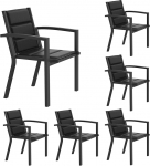 JUMMICO virnastatav aiatool, alumiiniumist raam, tekstiilist mugav iste, madal istme k&otilde;rgus koos k&auml;etoega r&otilde;dule ja terrassile.