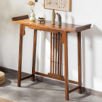 Talumajapidamise konsoollaud, kitsas diivanilaud, puidust riiul elutuppa, magamistuppa, esikusse, esikusse (83 x 32 x 92 cm)