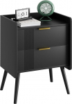 Huhote Bedside Table (Black)