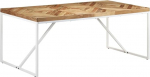 vidaXL Akaatsiapuidust mangopuidust massiivne s&ouml;&ouml;gilaud t&ouml;&ouml;stuslikus stiilis k&ouml;&ouml;gilaud s&ouml;&ouml;gilaud puidust s&ouml;&ouml;gilaud s&ouml;&ouml;gitoa k&ouml;&ouml;k 180 x 90 x 76 cm