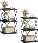 3-tasandiline k&uuml;ljelaud kitsas k&uuml;ljelaud talumajapidamise &ouml;&ouml;kapilaud &ouml;&ouml;kapilaud hoiuriiuliga v&auml;ikestesse ruumidesse elutuppa magamistuppa t&ouml;&ouml;stuslik diivanilaud must ET-03BK-2