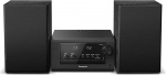Panasonic SC-PM704EG-K Kompaktne Micro HiFi Stereos&uuml;steem CD, DAB+/FM raadio, USB ja Bluetoothiga, 80 W k&otilde;larid, bassikontroll, mustas toonis