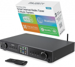 Majority Fitzwilliam Hi-Fi tuuner - interneti raadio digitaalraadio DAB / DAB + FM - Spotify connect - Bluetooth - kaugjuhtimispult - USB ja AUX &uuml;hendus - WLAN - digitaalne ja analoog &uuml;hendus (must)