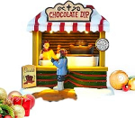 Avilia animeeritud &scaron;okolaadipood LED tuledega - ideaalne kodu kaunistamiseks j&otilde;uluaja ajal - k&auml;sitsi maalitud ja valmistatud vastupidavast materjalist - 14 x 14,5 x 10 cm