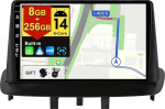 BXLIYER - [8G+256G, 8-Core] - Android 14 IPS autoraadio Renault Megane 3 (2008-2014) jaoks - Traadita CarPlay/Android Car/DSP - Kaamera ja mikrofon - 9-tolline 2 DIN - DAB roolijuhtimispult kiire boot 360-CAM