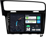 BXLIYER Android 14 IPS autoraadio, mis sobib Golf 7 (2013-2018) - sisseehitatud CarPlay Android auto - tasuta kaamera - 2G + 32G - 10.1-tolline 2 DIN - DSP DAB roolijuhtimine WiFi Fast Boot 4G