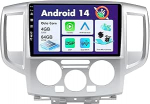 SXAUTO Android 14 autoraadio Nissan NV200 (2014-2018) - Juhtmevaba CarPlay Android auto - 4G + 64G - Kaamera + mikrofon - DAB roolijuhtimine Dual-Band WiFi 360 Cam Bluetooth - 2 DIN IPS 9-tolline 2 DIN IPS