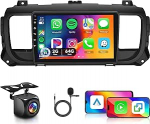 Hodozzy Carplay autoraadio Citroen Jumpy 3/Peugeot Expert/Toyota Proace, 9-tolline puuteekraan Android Car/DSP/WiFi/GPS/RDS/FM/Bluetooth/USB-ga
