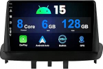 6G + 128G IPS 9-tolline Android 15 autoraadio Renault Megane 3 (2009-2014) GPS Carplay/DSP| Tagurduskaamera + MIC | Toetab DAB/WiFi/BT5.0/USB/MirrorLink/SWC/FM/AM Double DIN