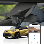 Fitcamx Dashcam 4K &uuml;hilduv Toyota Aygo X 2018 2019 2020 2021 2022 2023 2024, OEM autokaamera UHD 2160P video WiFi, Loop salvestamine, G-sensor, WDR Dasch-cam Car, Plug & Play, koos 64GB kaardiga