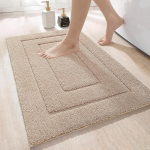 DEXI Bath Mat, Non-Slip, Soft Bathroom Rug, Water-Absorbent, Machine Washable for Shower, Bath and Toilet
