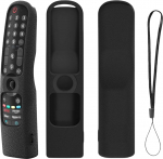 Silikoonist &uuml;mbris LG MR21GA MR21GC kaugjuhtimispuldile [Shockproof] Anti-Slip kaitsekate LG MR22GA MR22GN MR23GA MR24GN Magic Remote 2021-2024 Case Sleeve Holder Protector Skin - Non Luminous