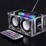 EIELEDIY EIELE Multifunktsionaalne Bluetooth-k&otilde;lar FM-raadio AUX-m&auml;ngimine TF-m&auml;ngimine Akustilise taseme n&auml;idik Kahe kanaliga k&otilde;larite jootekomplekt Jootekomplekt Haridusotstarbeline l&auml;bipaistev k&otilde;lar