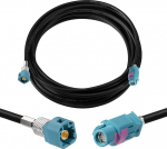 Eightwood HSD LVDS Z Female to Male kaabel 500 cm 535 4-Core jaoks BMW F30 F10 F25 F15 Audi VW Mercedes Citroen Peugeot Video Audio tagurduskaamera Retrofit Navigation