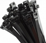 XINGO 100 pikkade kaablisidemete pakk, must, 450 mm x 9 mm lai, 114 kg t&otilde;mbetugevus, UV-kindel pikk komplekt, suured kaablisidemed kaablijuhtimiseks