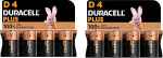 Duracell MN1300 Plus Power leelispatareid D-formaadis (8 tk)