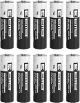 10 x EEMB ER14505 LS14500 AA liitium 3,6 V 2700 mAh mitte-laetav Li-SOCL₂ UL sertifitseeritud liitiumtion&uuml;&uuml;lkloriid aku.
