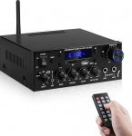 Kodu heliv&otilde;imendi, KS-33BT 2-kanaliline Bluetooth5.0 HiFi v&otilde;imendi, RMS 60W X 2 Max 400W X 2 Stereov&otilde;imendi vastuv&otilde;tja W/Echo, USB/SD/AUX/BT.C/FM mikrofon koduteatri, auto, peo, karaoke jaoks