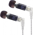 KBEAR Neon HiFi Stereo In-Ear k&otilde;rvaklapid juhtmega k&otilde;rvaklapid Knowles 29689 BA juhiga eemaldatav kaabel M&uuml;ravastase une arvuti mobiiltelefoni (must, ilma mikrofonita)