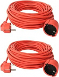 2 x pikenduskaabel 20 m pikendus Schuko IP44 toitekaabel aiakaabel V13