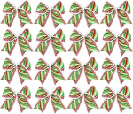 16 St&uuml;ck rot-gr&uuml;ne Weihnachtsschleifen, 15 cm, Weihnachtskr&auml;nze, Schleifen, Ornamente, Weihnachtsbaum, Streifen, Schleifen, B&auml;nder f&uuml;r Weihnachten, Party, Geschenkverpackung, Girlande