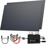 Solarway 840 W r&otilde;duelektrijaam 800 W komplektne pistikupesa, v&otilde;imsus reguleeritav 600/800 W, 2 x 420 W Bifacial Glass/Glass N-type JaSolar moodulid, inverter koos rakenduse ja WiFi, Plug & Play