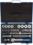 Gedore 19VMU-10 Tool Set 1/2" 28 pcs, Red