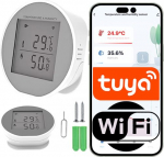 Sone Smart One WiFi h&uuml;gromeeter ja termomeeter - temperatuuri ja &otilde;huniiskuse m&otilde;&otilde;tja WiFi/Bluetooth - USB-C/aku - Tuya/Smart Life - Exceli eksportimine