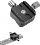 koolehaoda QR-50B Kiirlahendusplaadi klamber Double Clamp Adapter, mis &uuml;hildub Arca Swiss Plate RRS Rail Plate Nodal Slide Subtendiga