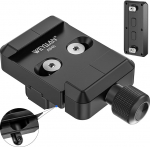 WEYLLAN Universal Quick Release Plate Adapter, Kiirlahti plaadi klamber, mis &uuml;hildub Arca Swissiga, kiirlahti plaadi klamber, toetab Harris & Atlas NC Bipod (AB45 & MK80)