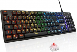 G-Lab Keyz Platinium AZERTY FR Red Switch mehaaniline m&auml;nguklaviatuur, madal profiil, RGB taustavalgus, 100% kohandatav, Anti-Ghosting Total - PC/PS4/PS5/Xbox - Uus 2022, must