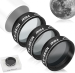 Alstar 1.25" teleskoopiline kuufilter ND96-0.9 ND96-0.6 ND96-0.3 komplekt teleskoobi okulaaride tarvikutele, v&auml;hendab Kuu pimestamist ja parandab Kuu kraatri detaile - 3 filtri komplekt