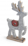 H+H Puidust p&otilde;hjap&otilde;der, h&otilde;bedane v&auml;rv, j&otilde;ulukaunistus, 11 x 3 x 20 cm, kaunistus, p&uuml;had, j&otilde;ulud, maja, mitmev&auml;rviline, 11 x 3 x 20 cm.