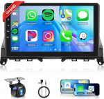 4+64G traadita Carplay Android 13 autoraadio Mercedes Benz C-klassile W204 S204 2007-2014 9-tolline HD puuteekraaniga autoraadio koos Android auto GPS peeglilink Bluetooth WiFi/FM/RDS/EQ/SWC tagantvaate kaameraga