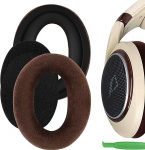Geekria k&otilde;rvapadjad Sennheiser HD515, HD555, HD595, HD518 k&otilde;rvaklappide asendusk&otilde;rvaklappide / k&otilde;rvapadja / k&otilde;rvakuppide / k&otilde;rvakate / k&otilde;rvapadja remonditarvikud (pruun samet)