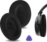 Geekria Comfort Velour k&otilde;rvapadjad &uuml;hilduvad Bose QCSE, QC45, QC35 II Gaming, QC15, QC25, AE2/i/w, SoundTrue, SoundLink AE, QuietComfort k&otilde;rvaklappidega (must)