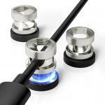 Viaky Magnetischer Kabel-Clip, Edelstahl, super Mini, verstellbarer Kabel-Organizer, magnetischer Kabelhalter mit selbstklebendem Silikon-Pad f&uuml;r Schreibtisch, B&uuml;ro, Auto und Hausverwaltung (6 mm)