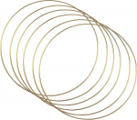 Pakett 6 30 cm kuldset metallist r&otilde;ngast, p&auml;rgade makrameer&otilde;ngad, metallist r&otilde;ngad k&auml;sit&ouml;&ouml;ks unen&auml;op&uuml;&uuml;djatele, pulmakingile, floristikale, dekoratiivsed r&otilde;ngad riputamiseks, traatr&otilde;ngad k&auml;sit&ouml;&ouml;ks, floristikale.