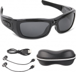 Headset prillid 1080P polariseeritud l&auml;&auml;tsed toetavad k&otilde;nesid, muusikat, videosalvestust - k&auml;ed vabad s&otilde;itmiseks, ratsutamiseks, reisimiseks