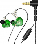 FEDAI DX2 In-Ear Monitor k&otilde;rvaklapid, IEM HiFi Wired In-Ear k&otilde;rvaklapid k&otilde;rvaklapid 1DD-ga, immersiivne bassiheli lauljatele, muusikutele, laval, trummaritele kiriku jooksmiseks (mikrofoniga, roheline)