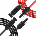 GELRHONR 5M 14AWG p&auml;ikesepaneelide adapterkaabel, p&auml;ikesepaneelide pikenduskaabel, mis on m&otilde;eldud p&auml;ikesepaneelide ja fotogalvaaniliste s&uuml;steemide jaoks, mis on varustatud naissoost ja isas&uuml;hendustega