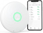 Airthings Wave Plus nutikas radooni, CO2 ja TVOCide detektor koos temperatuuri, &otilde;huniiskuse ja &otilde;hur&otilde;hu anduritega, akutoitega ja tasuta rakendusega.